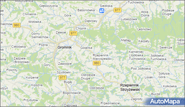 mapa Rzepiennik Marciszewski, Rzepiennik Marciszewski na mapie Targeo