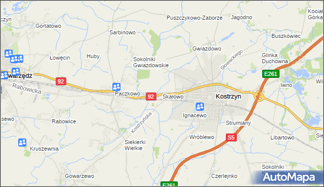 mapa Skałowo, Skałowo na mapie Targeo