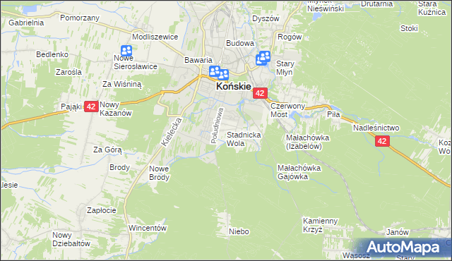 mapa Stadnicka Wola, Stadnicka Wola na mapie Targeo