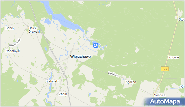 mapa Wierzchówko, Wierzchówko na mapie Targeo