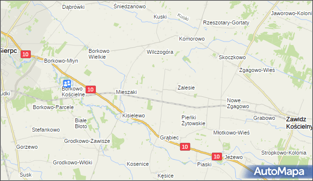 mapa Wola Grąbiecka, Wola Grąbiecka na mapie Targeo