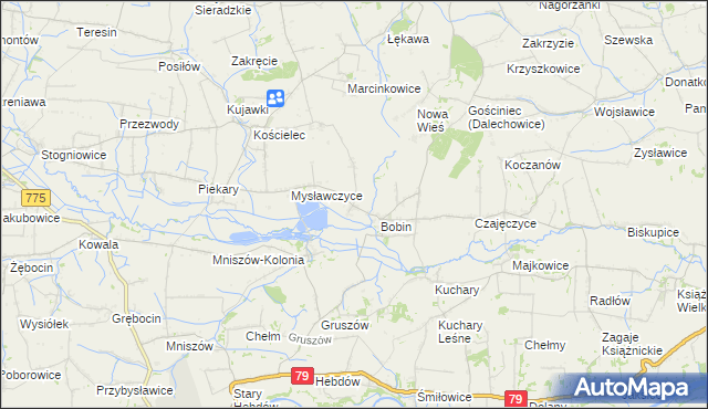 mapa Wolwanowice, Wolwanowice na mapie Targeo
