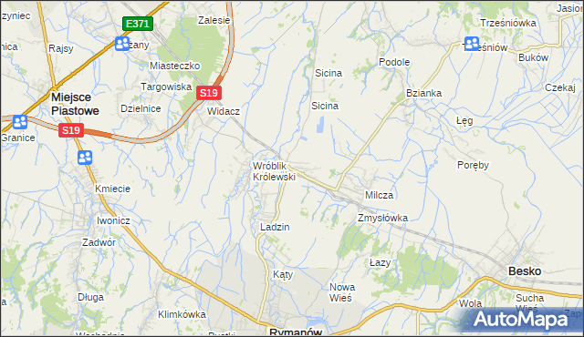 mapa Wróblik Szlachecki, Wróblik Szlachecki na mapie Targeo