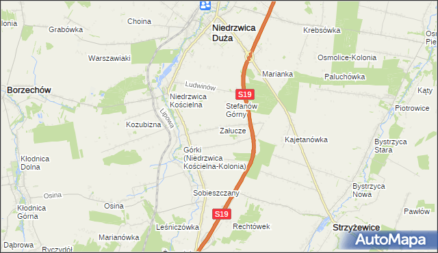 mapa Załucze, Załucze na mapie Targeo