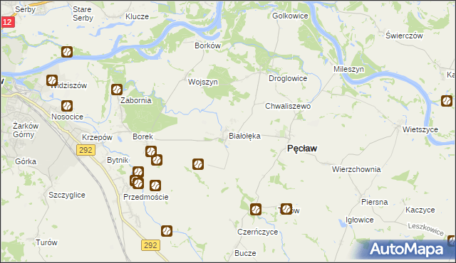 mapa Białołęka, Białołęka na mapie Targeo