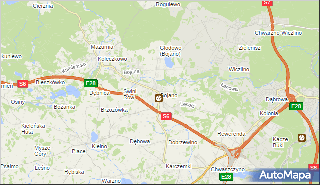 mapa Bojano, Bojano na mapie Targeo