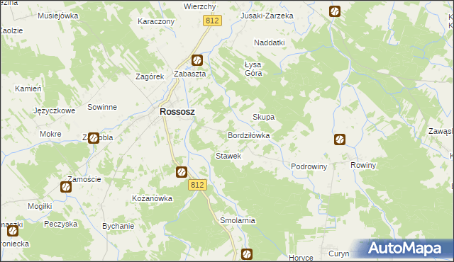 mapa Bordziłówka, Bordziłówka na mapie Targeo