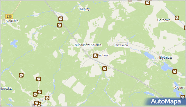 mapa Budachów, Budachów na mapie Targeo