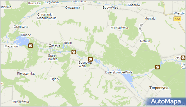 mapa Chruślanki Józefowskie, Chruślanki Józefowskie na mapie Targeo