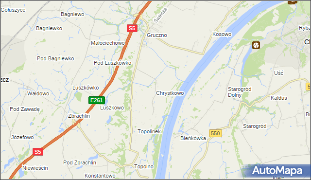 mapa Chrystkowo, Chrystkowo na mapie Targeo