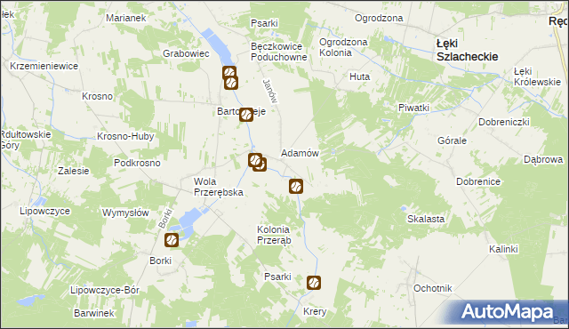 mapa Cieśle gmina Łęki Szlacheckie, Cieśle gmina Łęki Szlacheckie na mapie Targeo