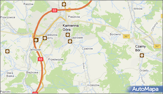 mapa Czadrów, Czadrów na mapie Targeo