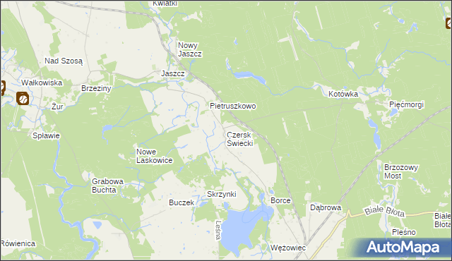 mapa Czersk Świecki, Czersk Świecki na mapie Targeo