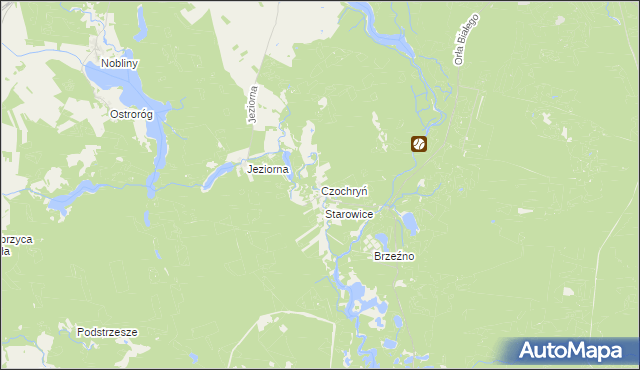 mapa Czochryń, Czochryń na mapie Targeo