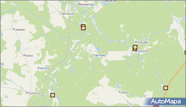 mapa Darnowo gmina Kępice, Darnowo gmina Kępice na mapie Targeo