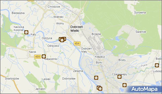 mapa Dobrzeń Mały, Dobrzeń Mały na mapie Targeo