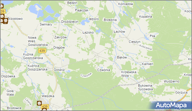 mapa Domasławice gmina Twardogóra, Domasławice gmina Twardogóra na mapie Targeo