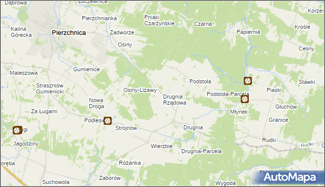 mapa Drugnia Rządowa, Drugnia Rządowa na mapie Targeo