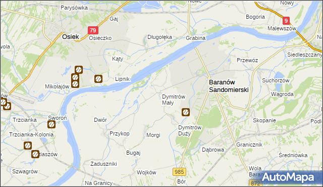 mapa Dymitrów Mały, Dymitrów Mały na mapie Targeo