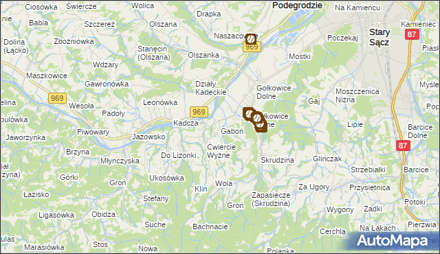 mapa Gaboń, Gaboń na mapie Targeo