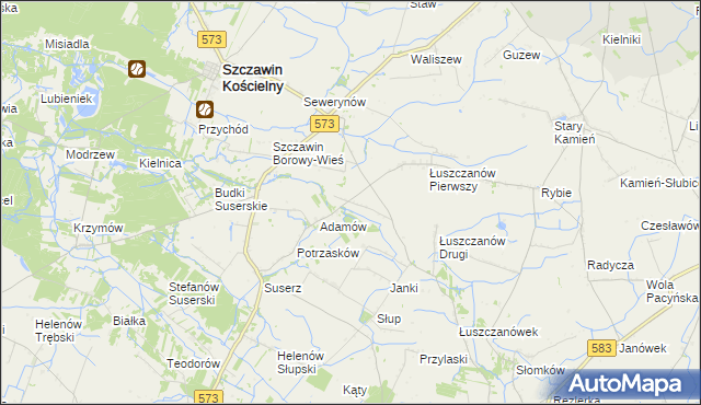 mapa Gołas, Gołas na mapie Targeo