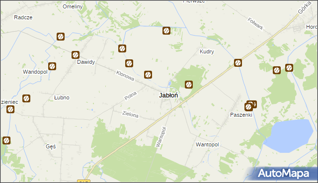 mapa Jabłoń powiat parczewski, Jabłoń powiat parczewski na mapie Targeo