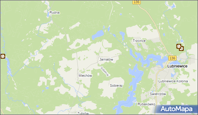 mapa Jarnatów, Jarnatów na mapie Targeo