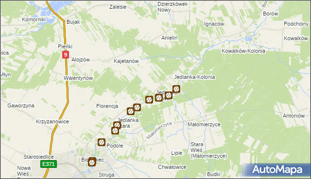 mapa Jedlanka Nowa, Jedlanka Nowa na mapie Targeo