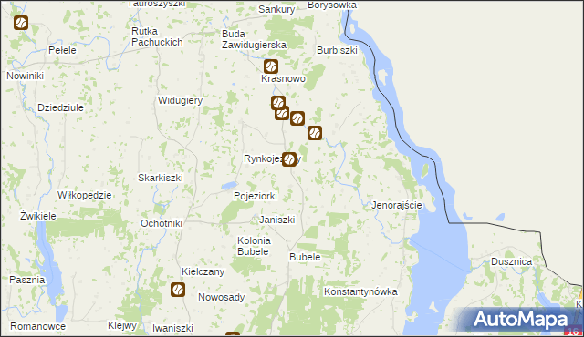 mapa Jodeliszki, Jodeliszki na mapie Targeo