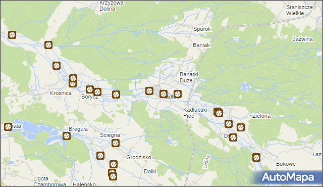 mapa Kadłub gmina Strzelce Opolskie, Kadłub gmina Strzelce Opolskie na mapie Targeo