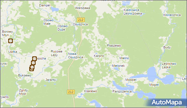 mapa Karpno gmina Lipnica, Karpno gmina Lipnica na mapie Targeo