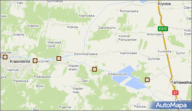 mapa Klocówka, Klocówka na mapie Targeo