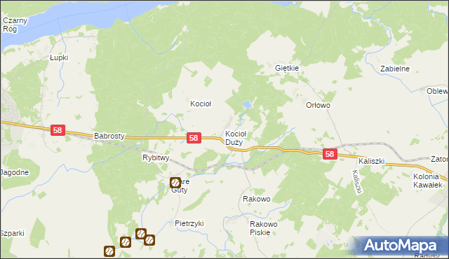 mapa Kocioł Duży, Kocioł Duży na mapie Targeo