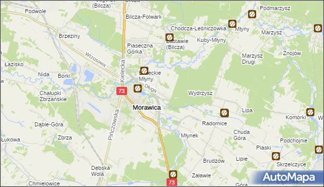 mapa Łabędziów, Łabędziów na mapie Targeo