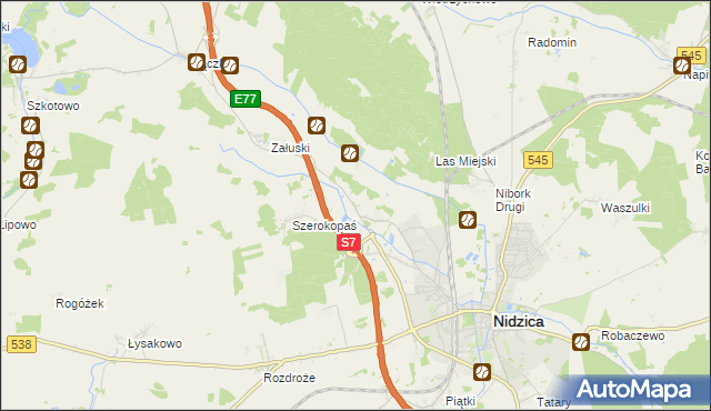 mapa Litwinki gmina Nidzica, Litwinki gmina Nidzica na mapie Targeo