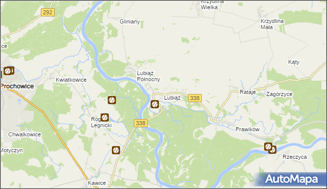 mapa Lubiąż, Lubiąż na mapie Targeo