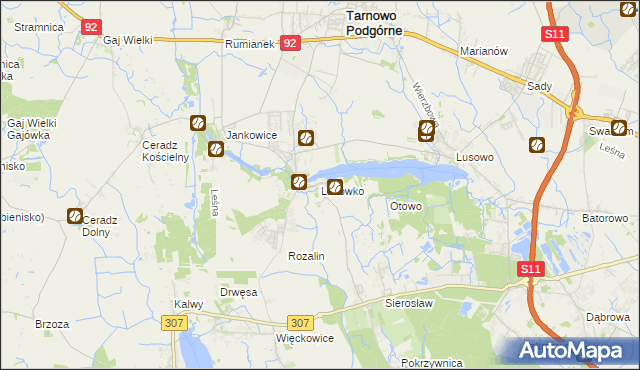 mapa Lusówko, Lusówko na mapie Targeo