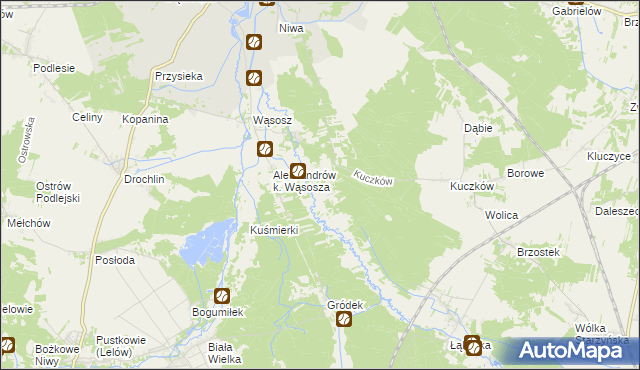 mapa Łysaków gmina Koniecpol, Łysaków gmina Koniecpol na mapie Targeo