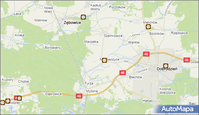 mapa Makowczyce, Makowczyce na mapie Targeo