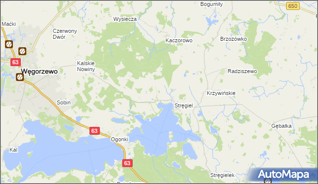 mapa Matyski, Matyski na mapie Targeo