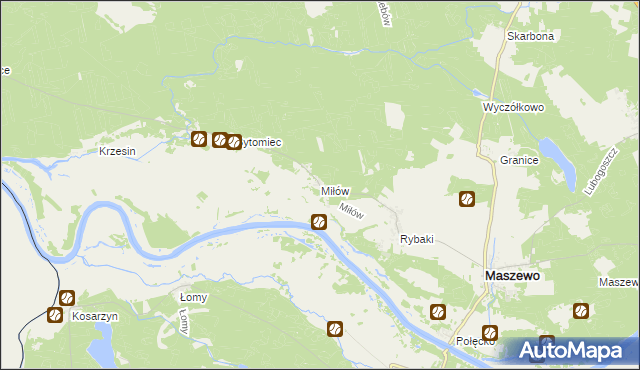 mapa Miłów, Miłów na mapie Targeo