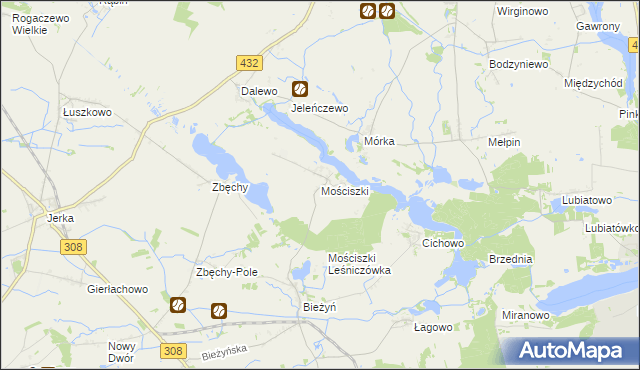 mapa Mościszki, Mościszki na mapie Targeo