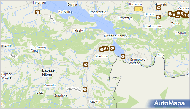 mapa Niedzica, Niedzica na mapie Targeo