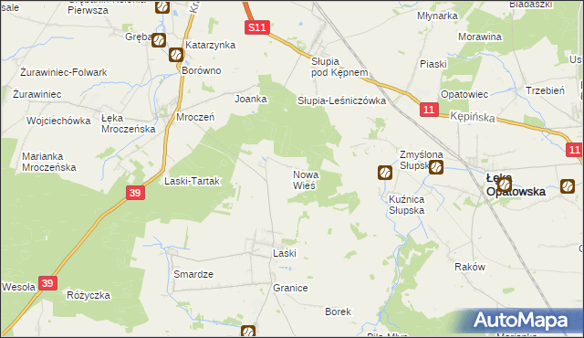 mapa Nowa Wieś gmina Trzcinica, Nowa Wieś gmina Trzcinica na mapie Targeo