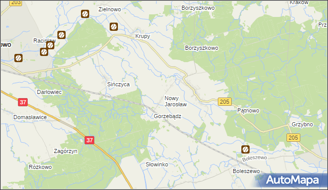 mapa Nowy Jarosław, Nowy Jarosław na mapie Targeo