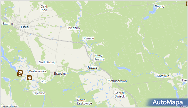 mapa Nowy Jaszcz, Nowy Jaszcz na mapie Targeo