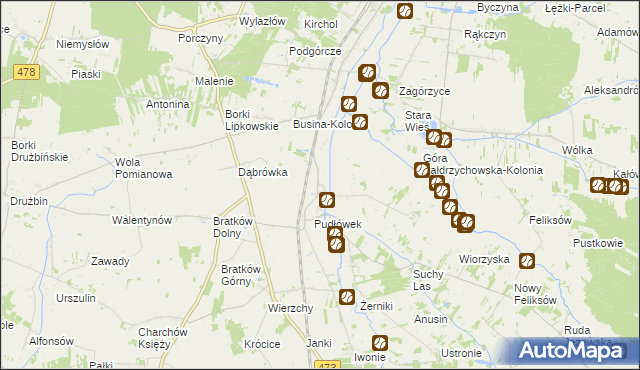 mapa Nowy Pudłów, Nowy Pudłów na mapie Targeo