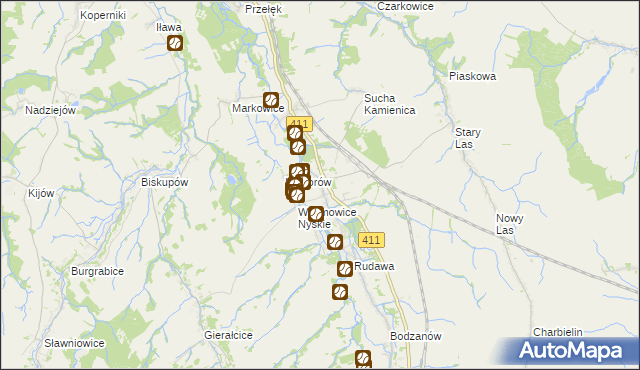 mapa Nowy Świętów, Nowy Świętów na mapie Targeo