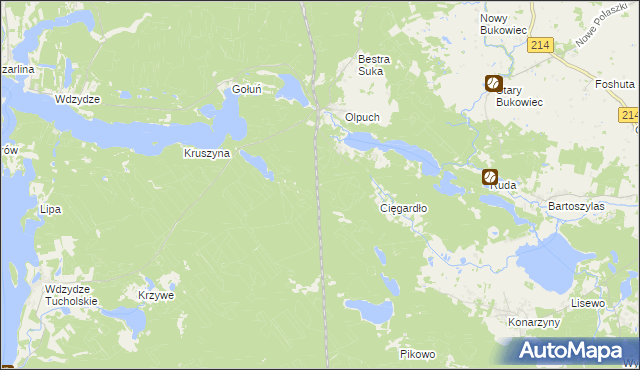 mapa Olpuch-Dworzec, Olpuch-Dworzec na mapie Targeo