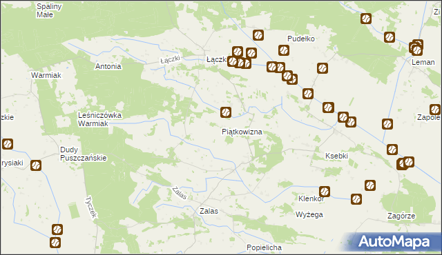 mapa Piątkowizna, Piątkowizna na mapie Targeo